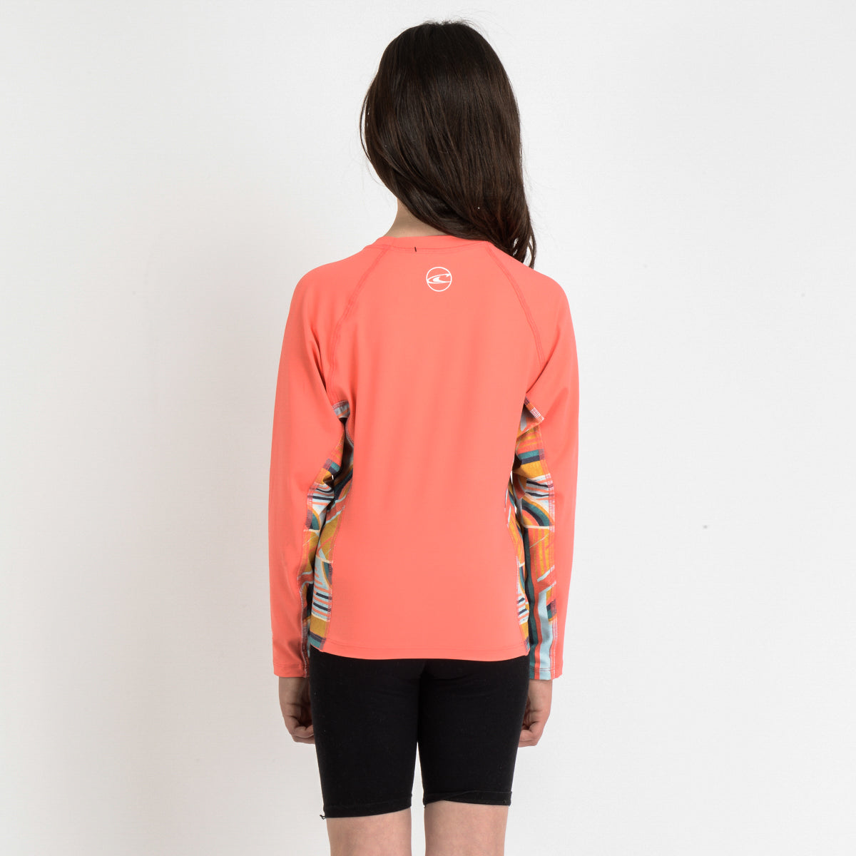 Girls Long Sleeve Floral Rash Vest