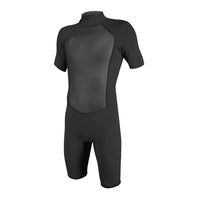 Black wetsuit with a logo on a white background