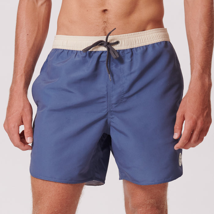 O'RIGINALS SOLID SCALLOP 16" SWIM TRUNKS