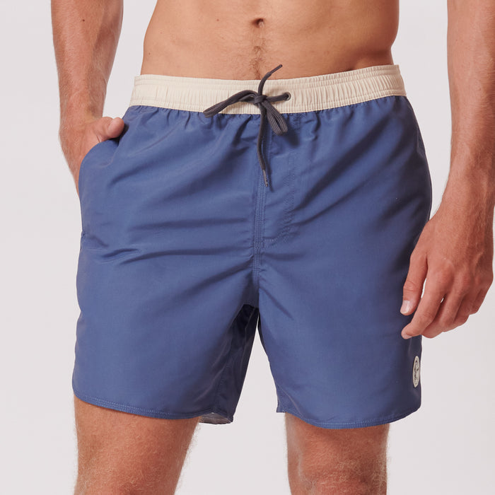 O'RIGINALS SOLID SCALLOP 16" SWIM TRUNKS