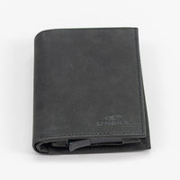 Black wallet with O'Neill logo on a white background