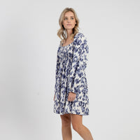 WOMEN'S GRACYN PALM LONG SLEEVE DRESS