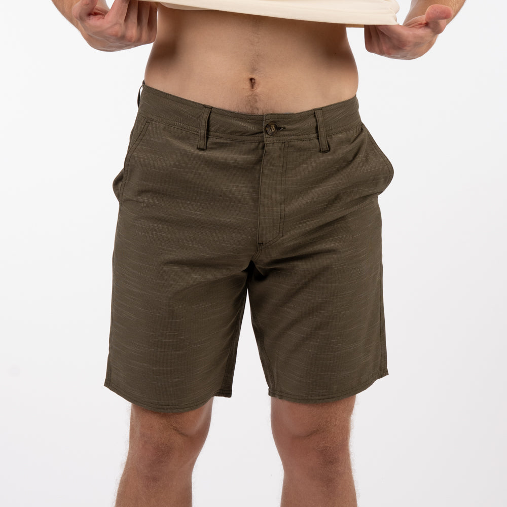Portola Slub Check 20" Shorts