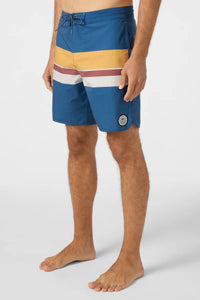 Cruzer Stripe Scallop 18" Boardshort
