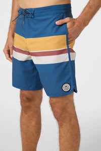 Cruzer Stripe Scallop 18" Boardshort