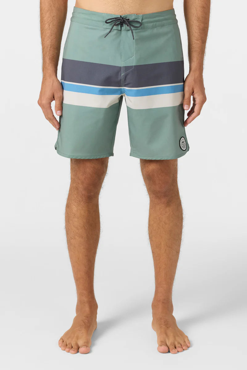 Cruzer Stripe Scallop 18" Boardshort