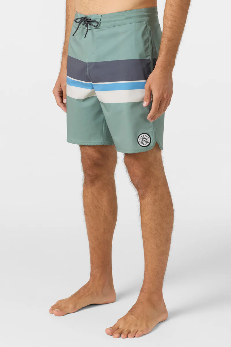Cruzer Stripe Scallop 18" Boardshort