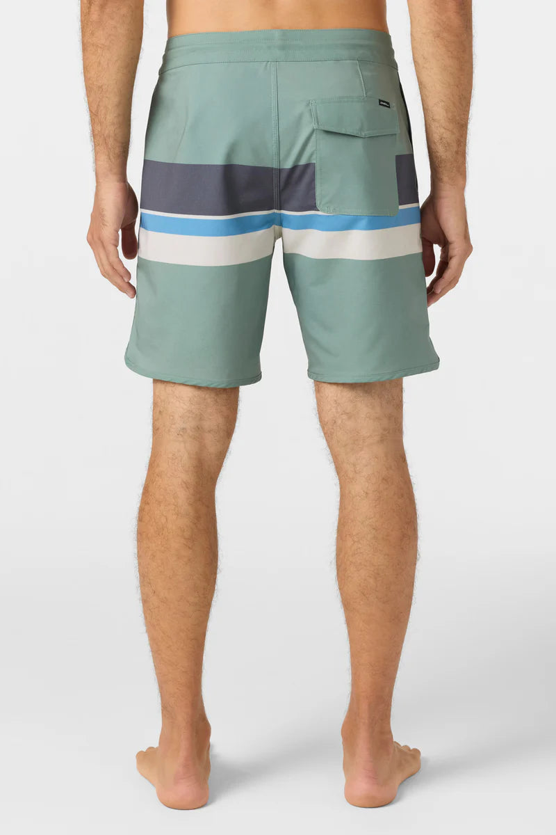Cruzer Stripe Scallop 18" Boardshort
