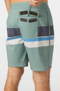 Cruzer Stripe Scallop 18" Boardshort