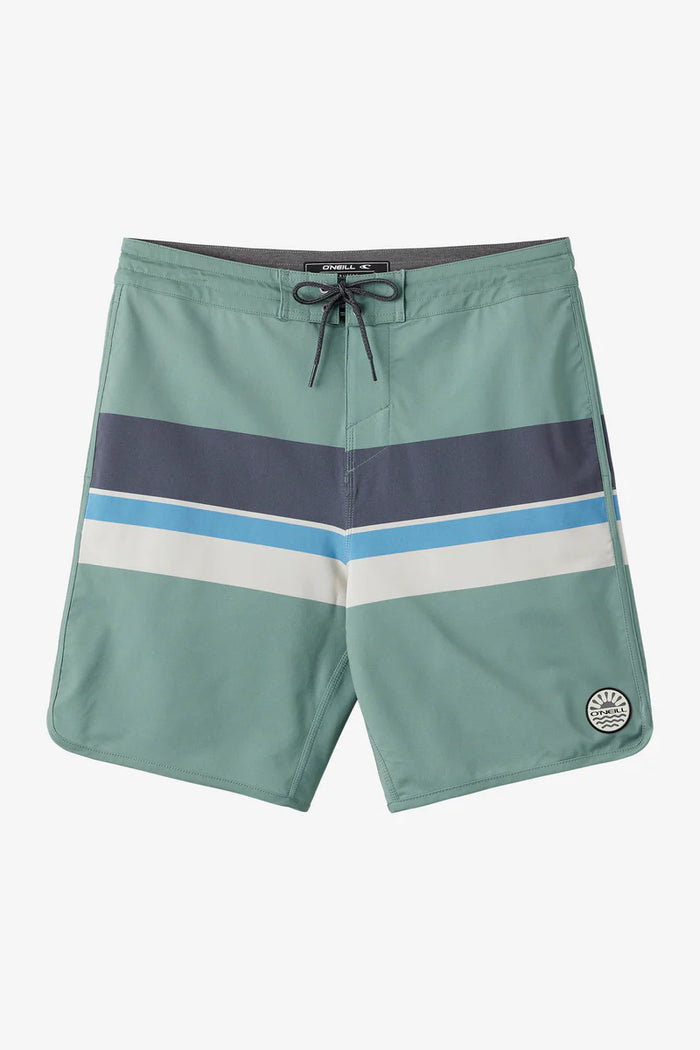 Cruzer Stripe Scallop 18" Boardshort