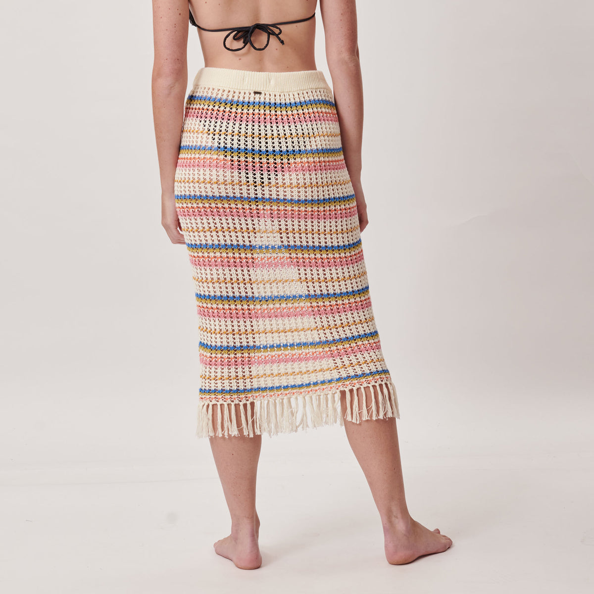 Women's Crocheted Ryan Striped Skirt