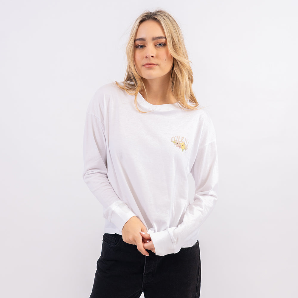 トップス g'morning Handwritten Long Sleeve Tee M Womens Drift Long Sleeve Tee – O'Neill
