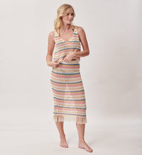 Women's Crocheted Ryan Striped Tank