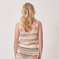 Women's Crocheted Ryan Striped Tank