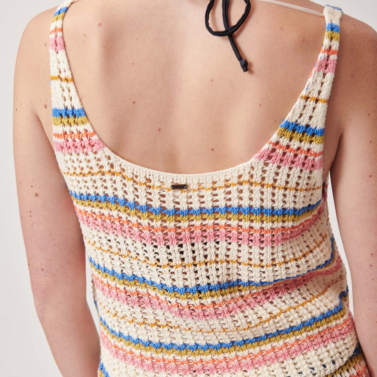 Women's Crocheted Ryan Striped Tank