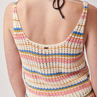 Women's Crocheted Ryan Striped Tank