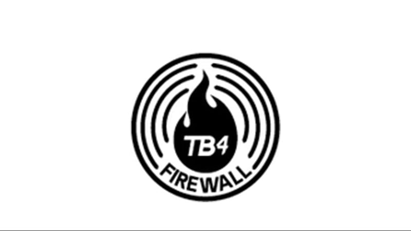 Black and white logo of TechnoButter 4 Firewall on a white background