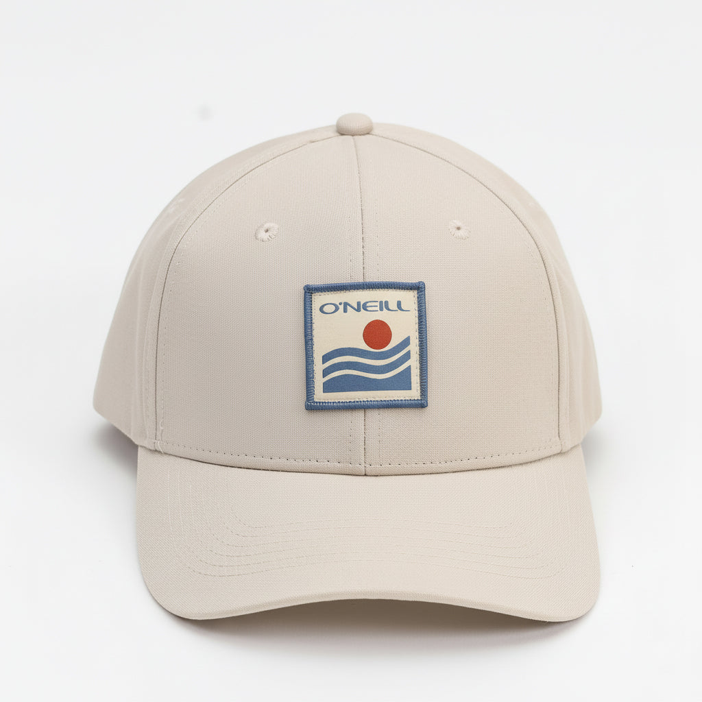 Beige cap with O'Neill logo on a white background