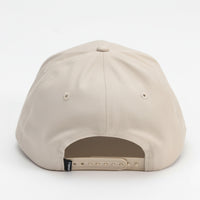 Beige baseball cap on a white background